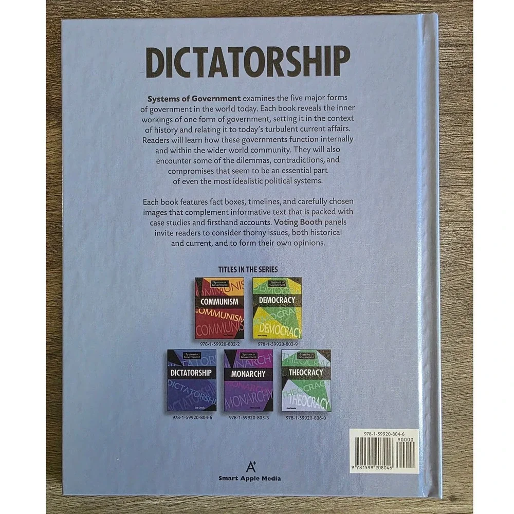 Systems of Government 3 Book Set Monarchy Dictatorship Communism Homeschool